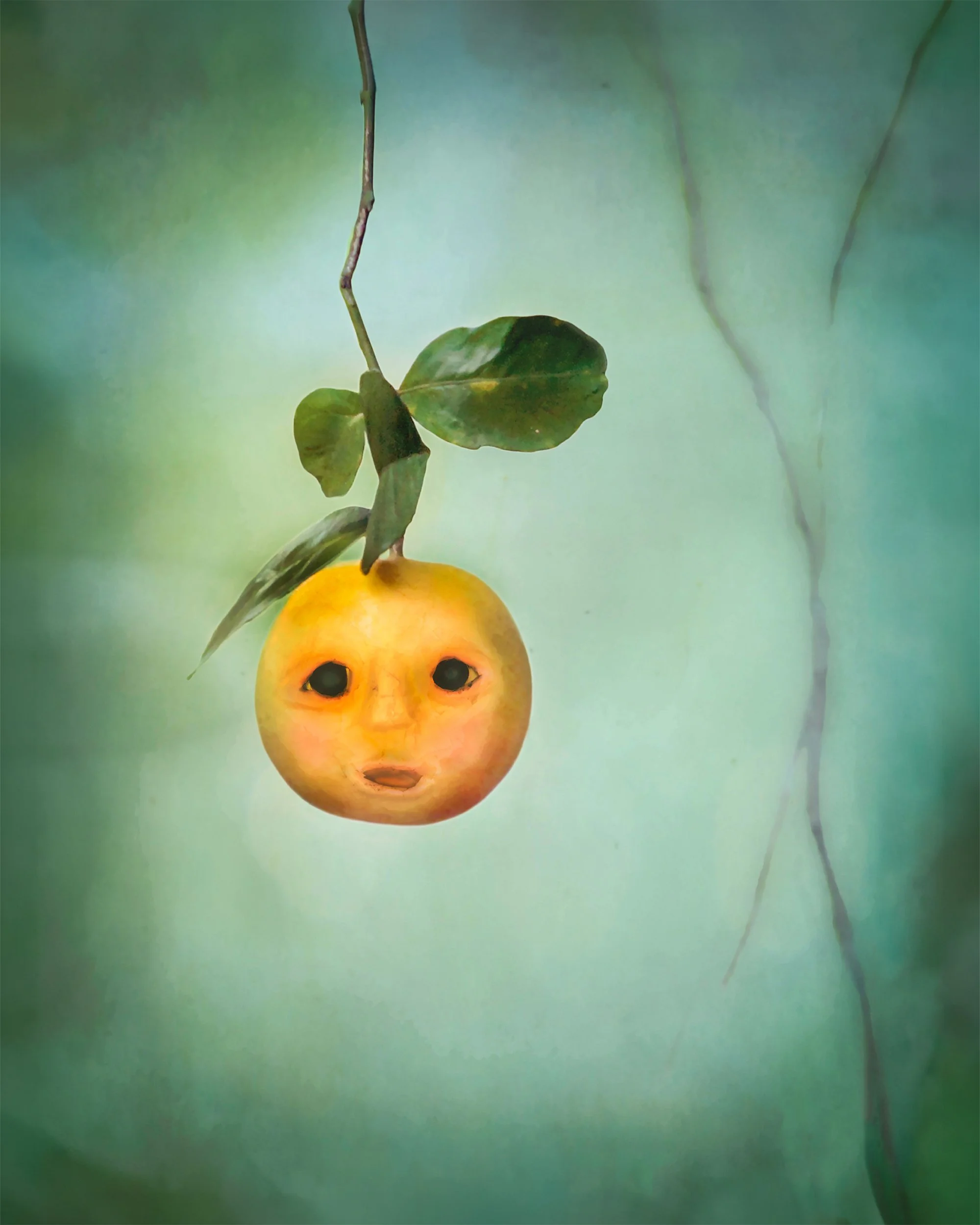 orange u happy – art print