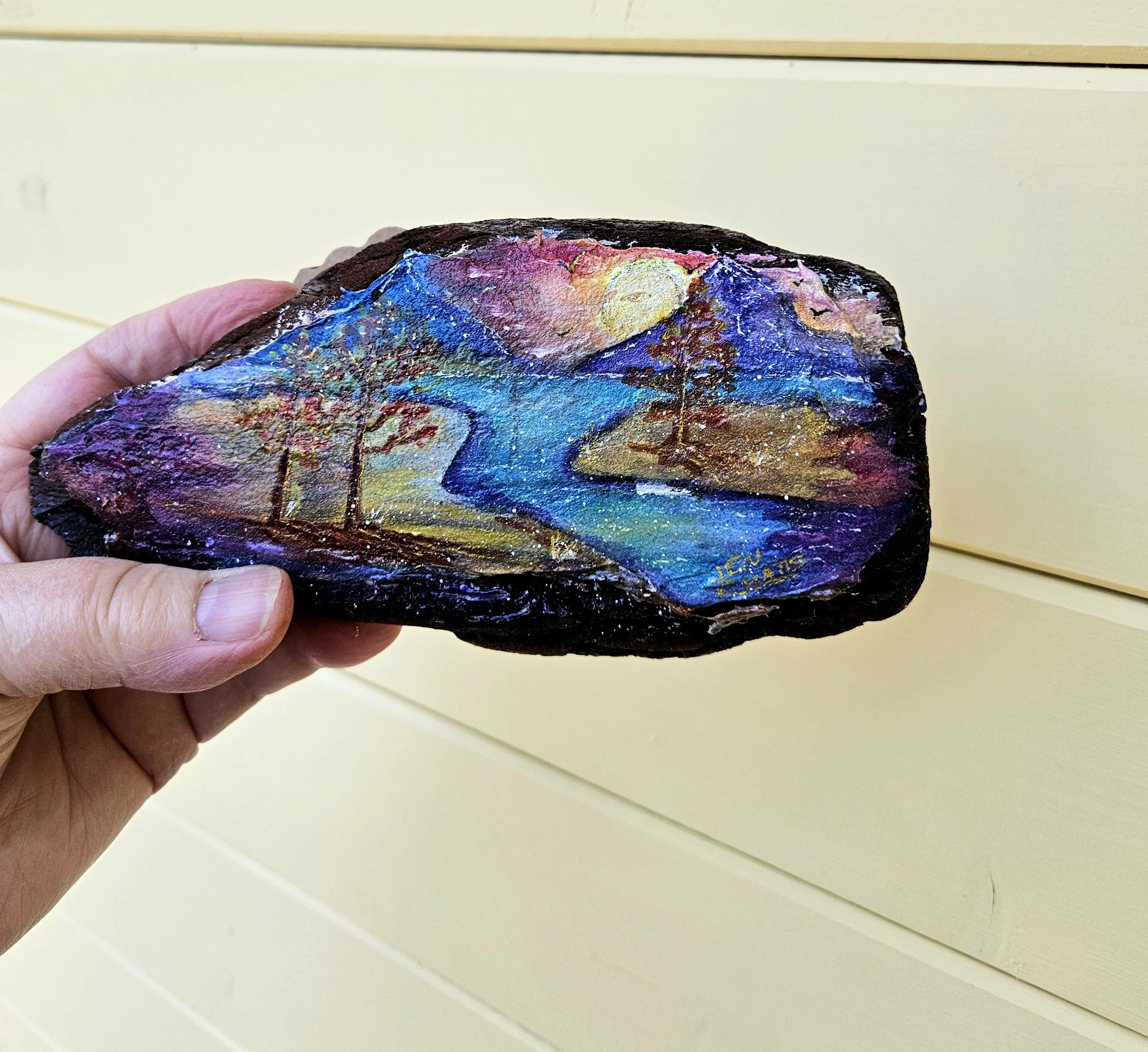 Sunset - driftwood art - no prints