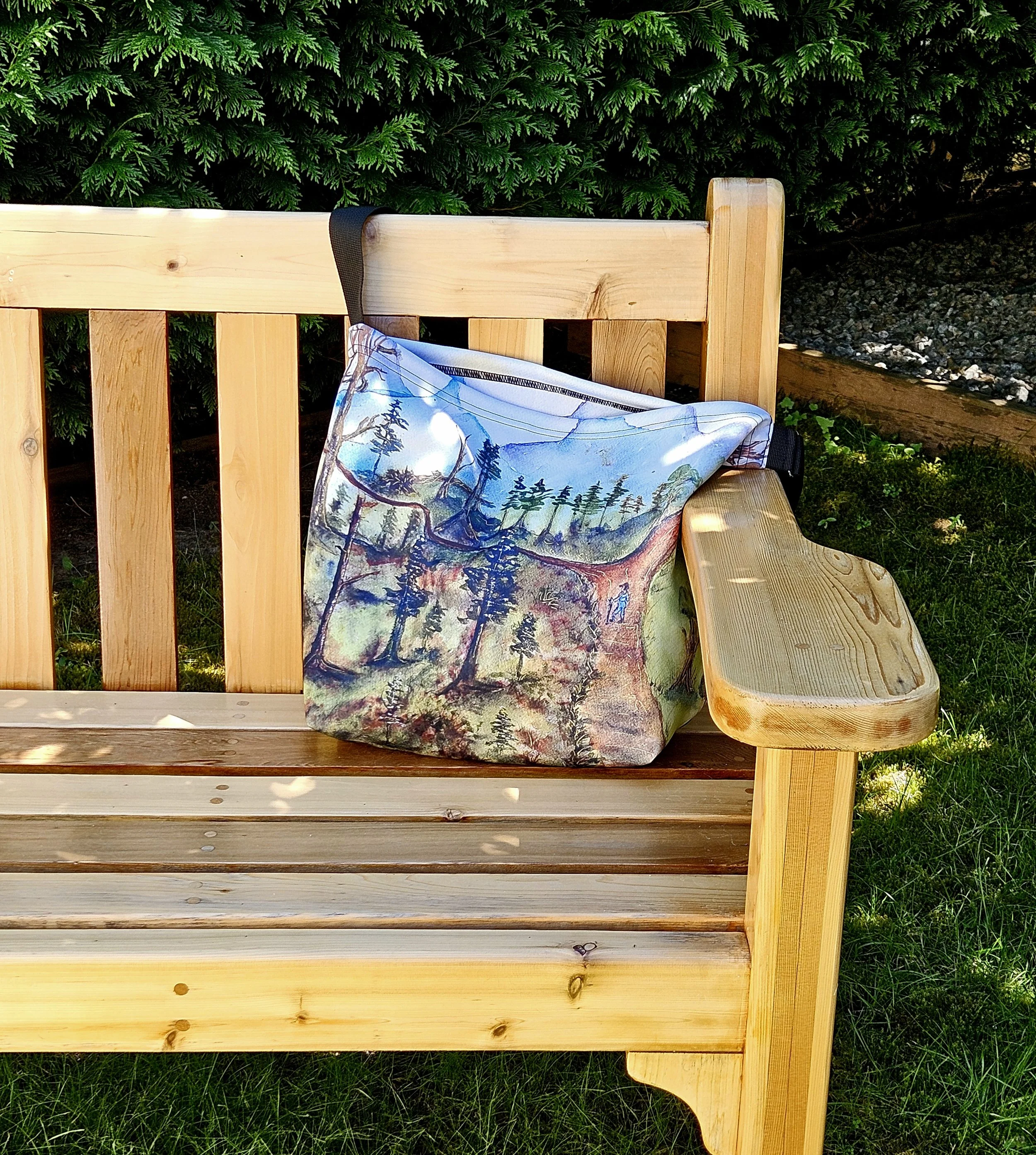 Road Not Taken (stretchy totebag)