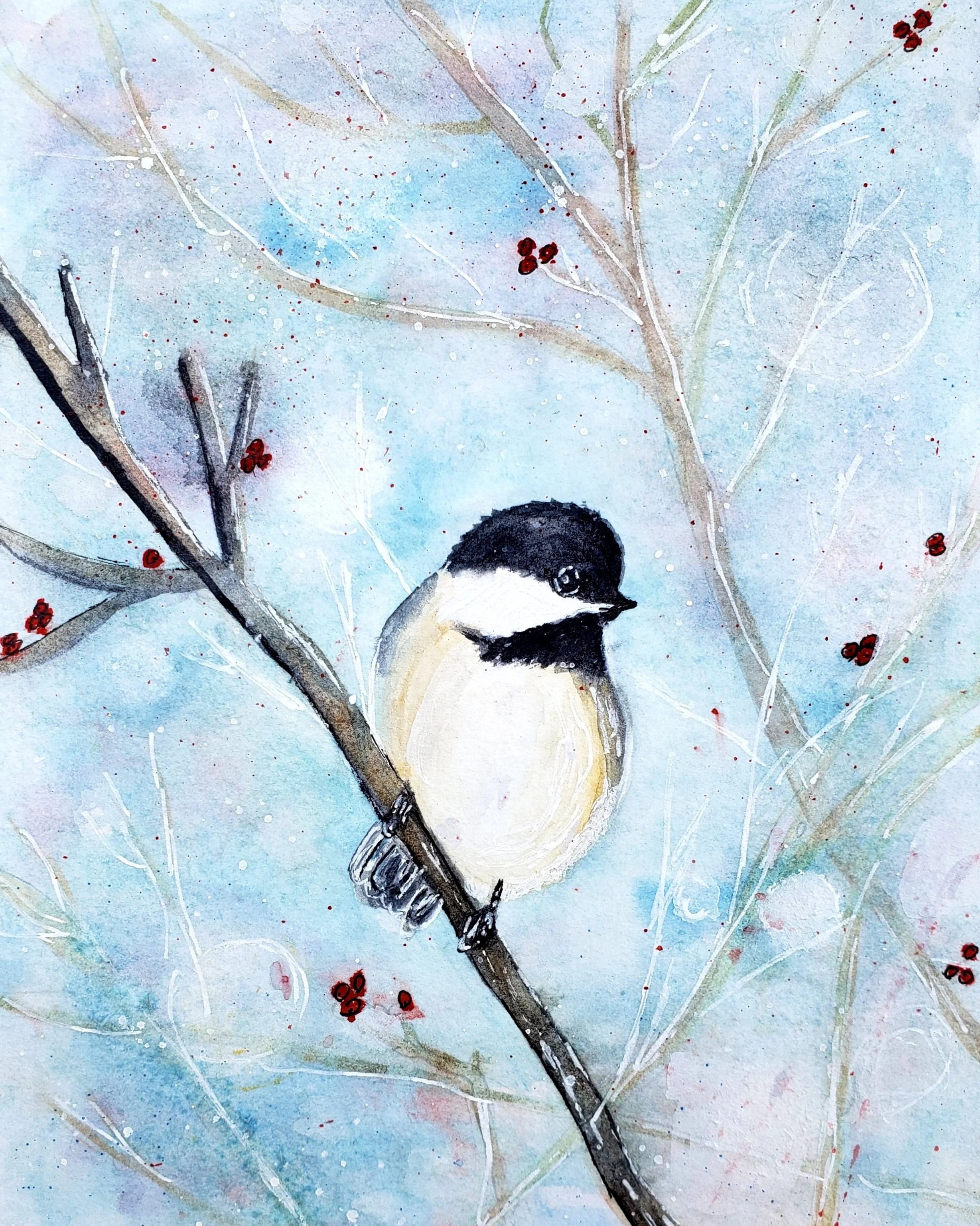 Winter Chickadee - prints available