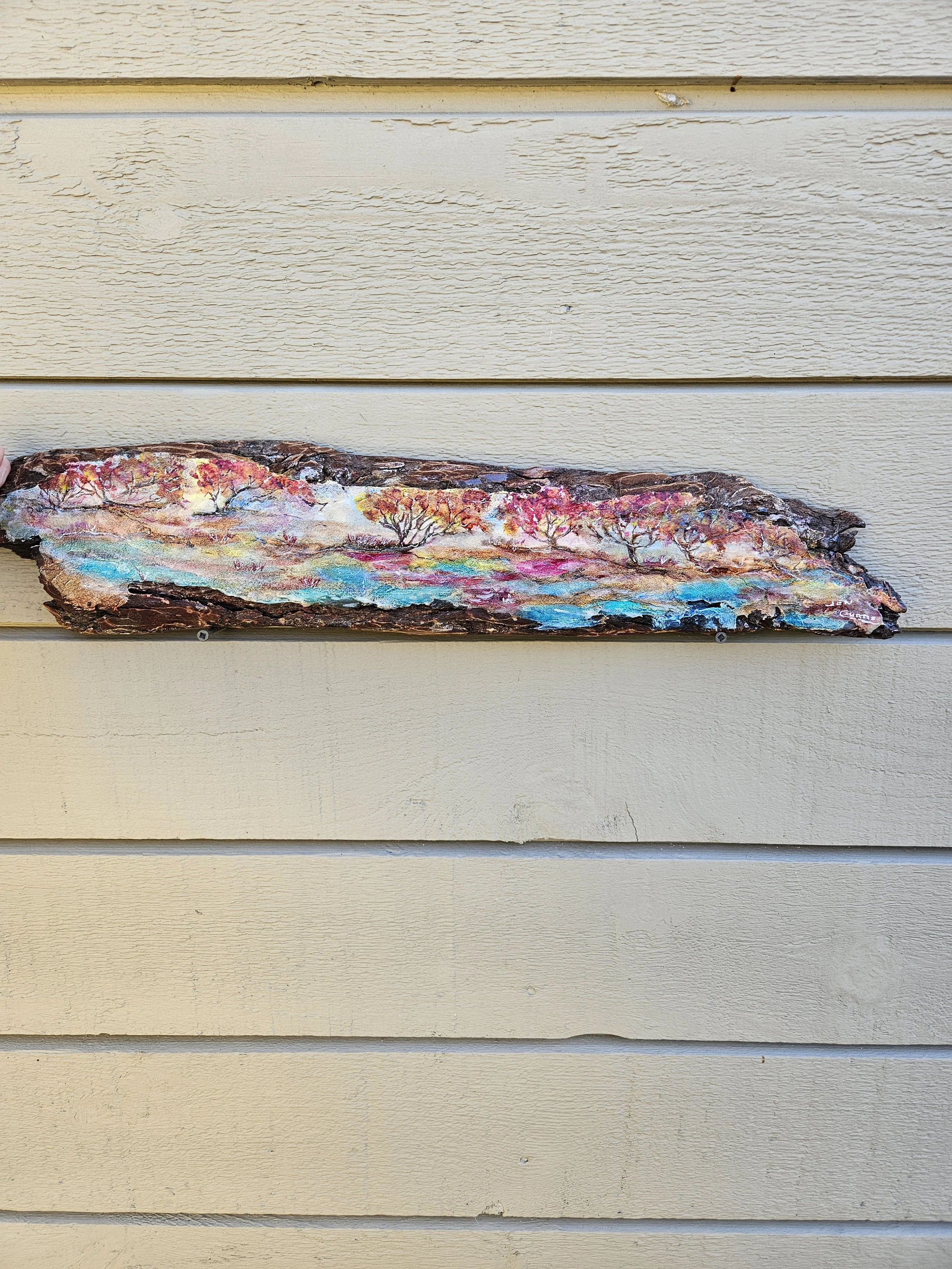 Magenta Mood- driftwood art - no prints