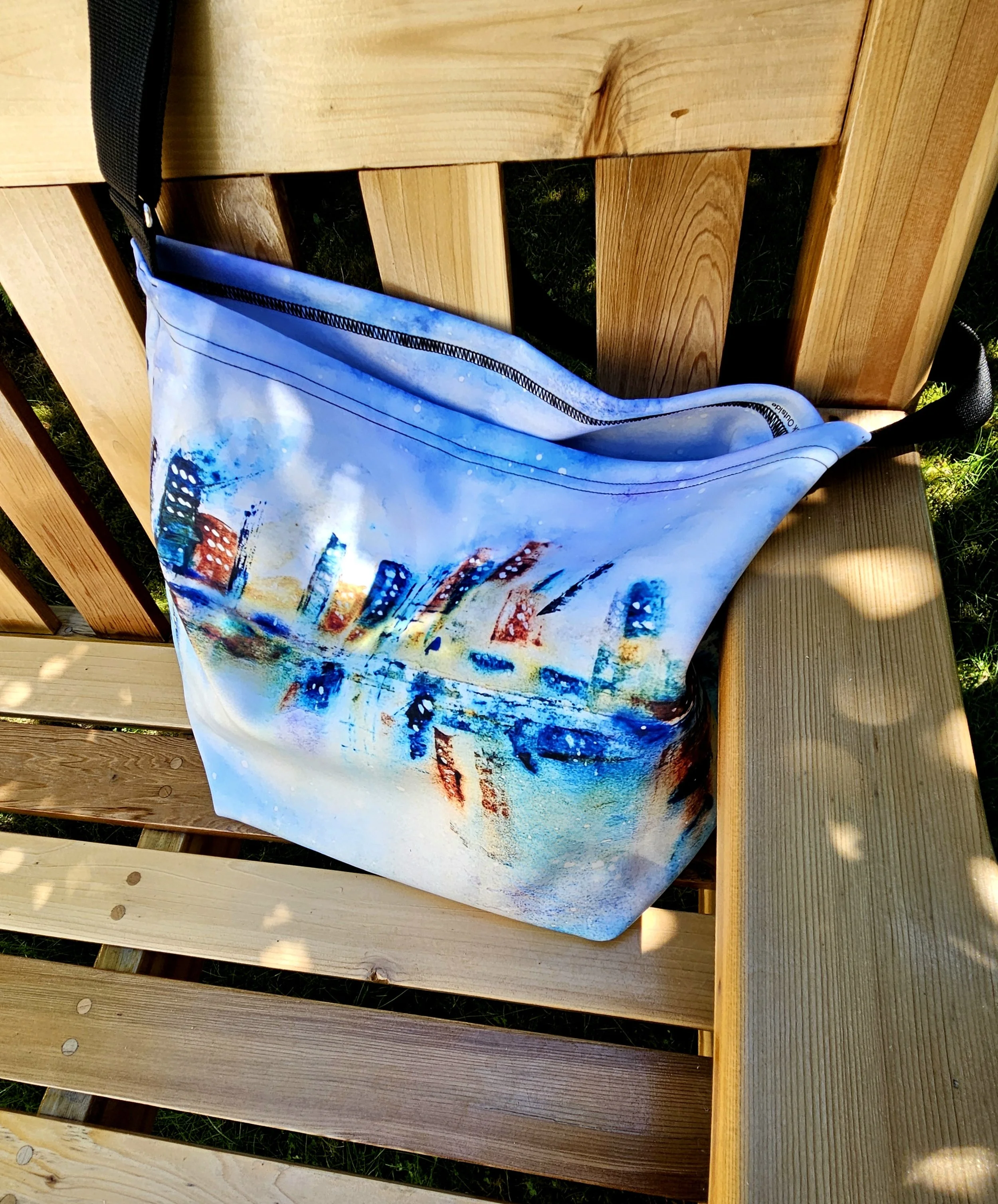 Moon and the City (Stretchy Totebag)