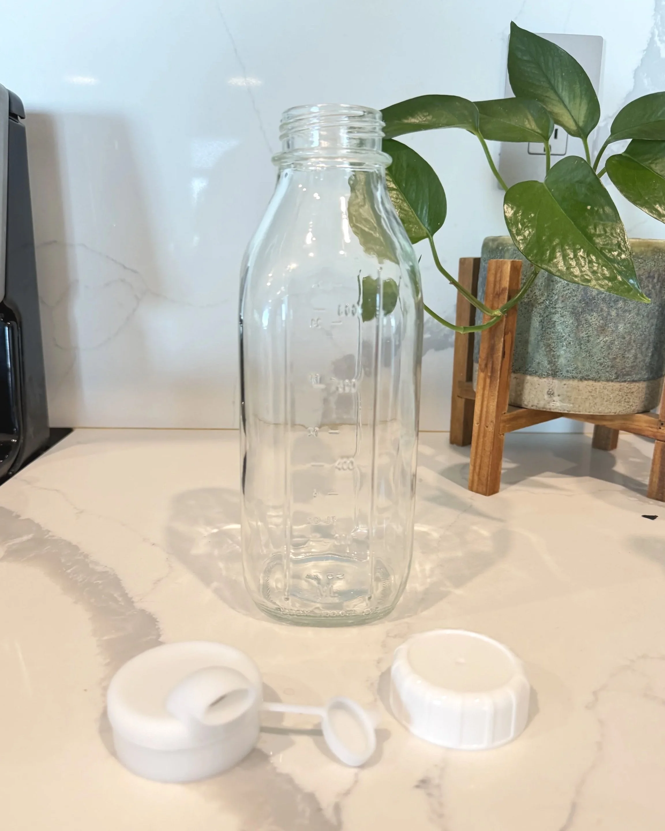 glass jars for homemade drinks