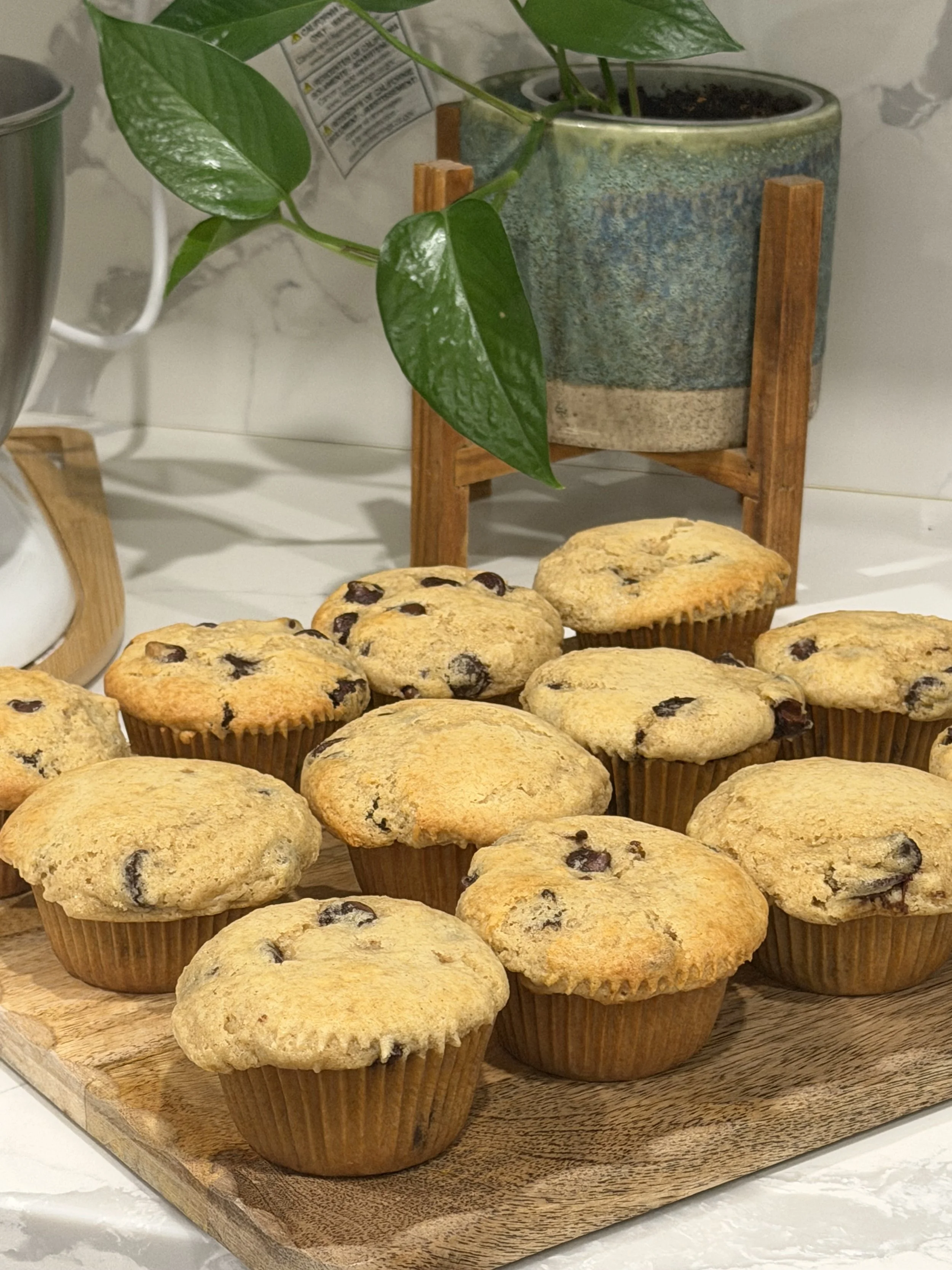 best bakery style chocolate chip muffin