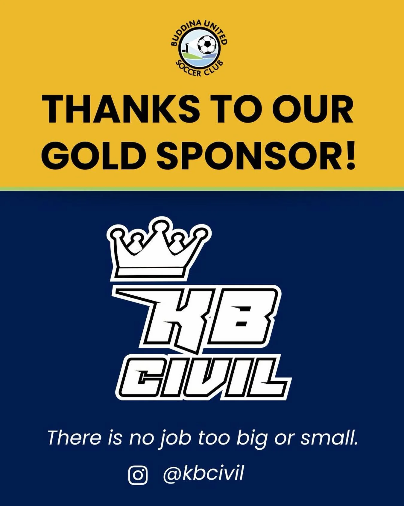 Our club sponsor spotlight for this week is on our valued gold sponsor, @kbcivil 

KB Civil is a strong supporter of grassroots sport and the local community, helping our club provide a positive, inclusive environment for players of all ages and abil