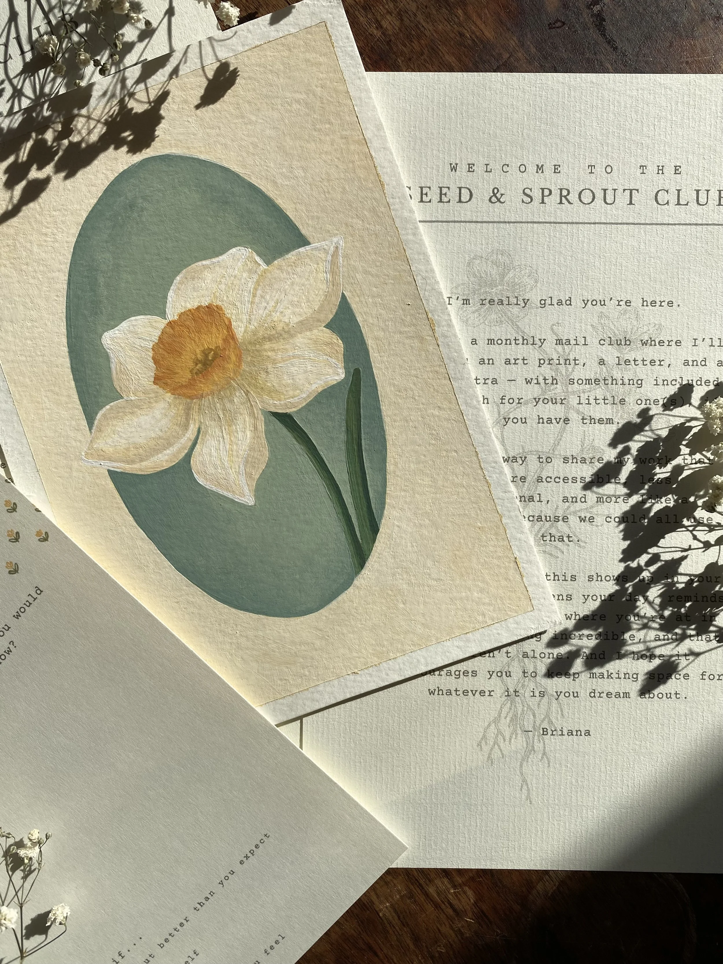 Seed & Sprout Club - Monthly Art Mail