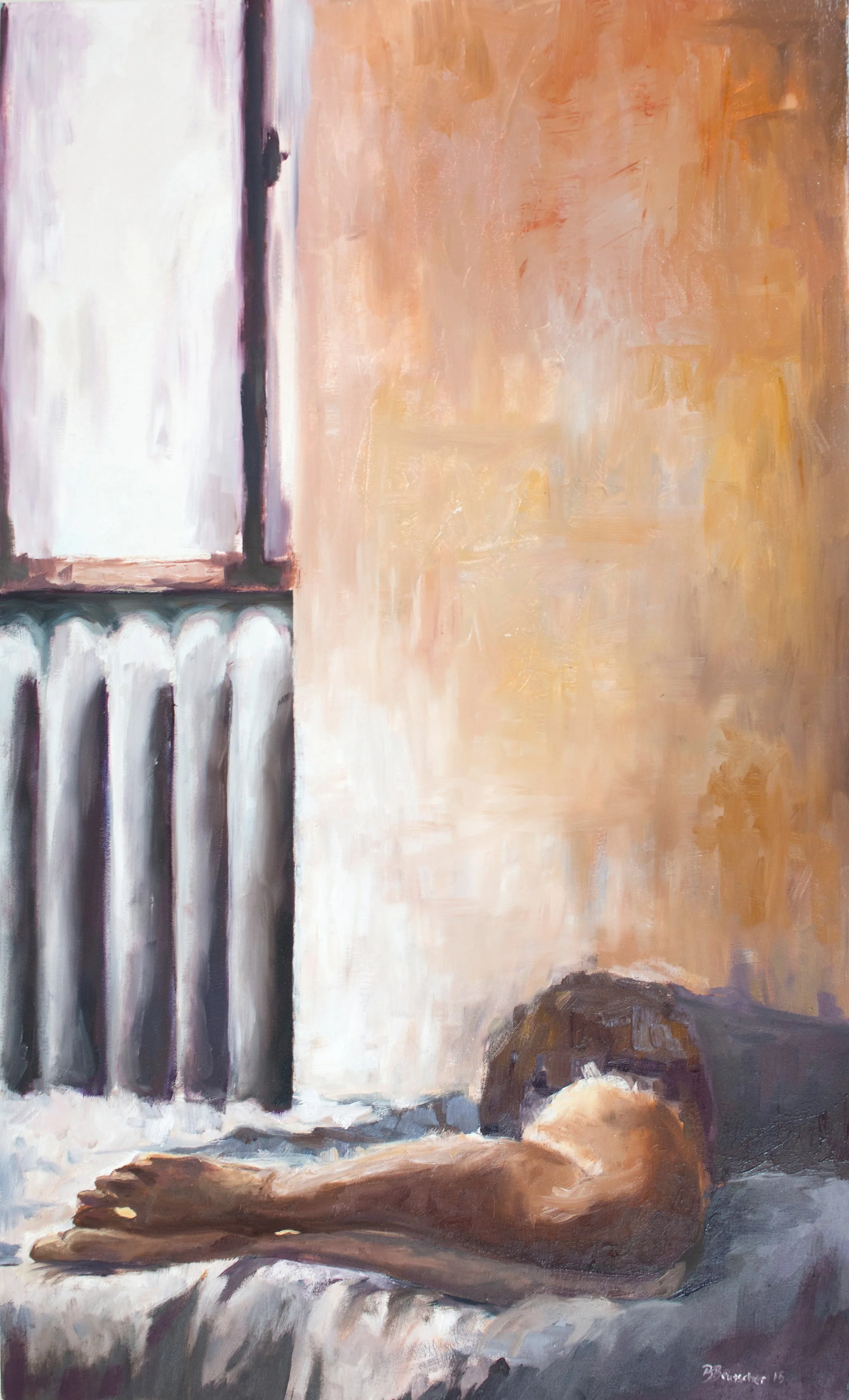 Legs, 12 x 20, Oil on Paper