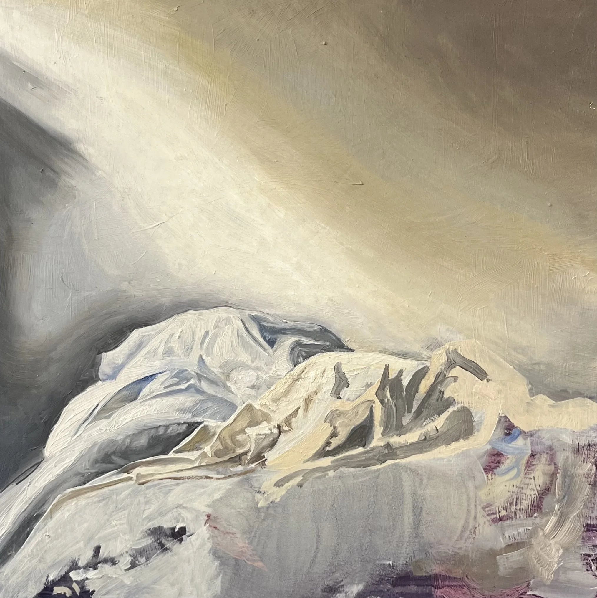 Muses Study, 12 x 12, Oil on Canvas