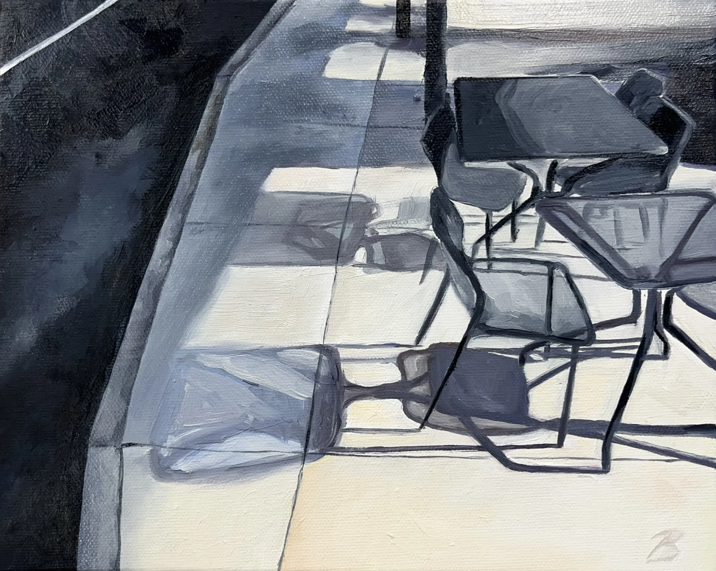 Chairs I, 8 x 10, Oil on Canvas