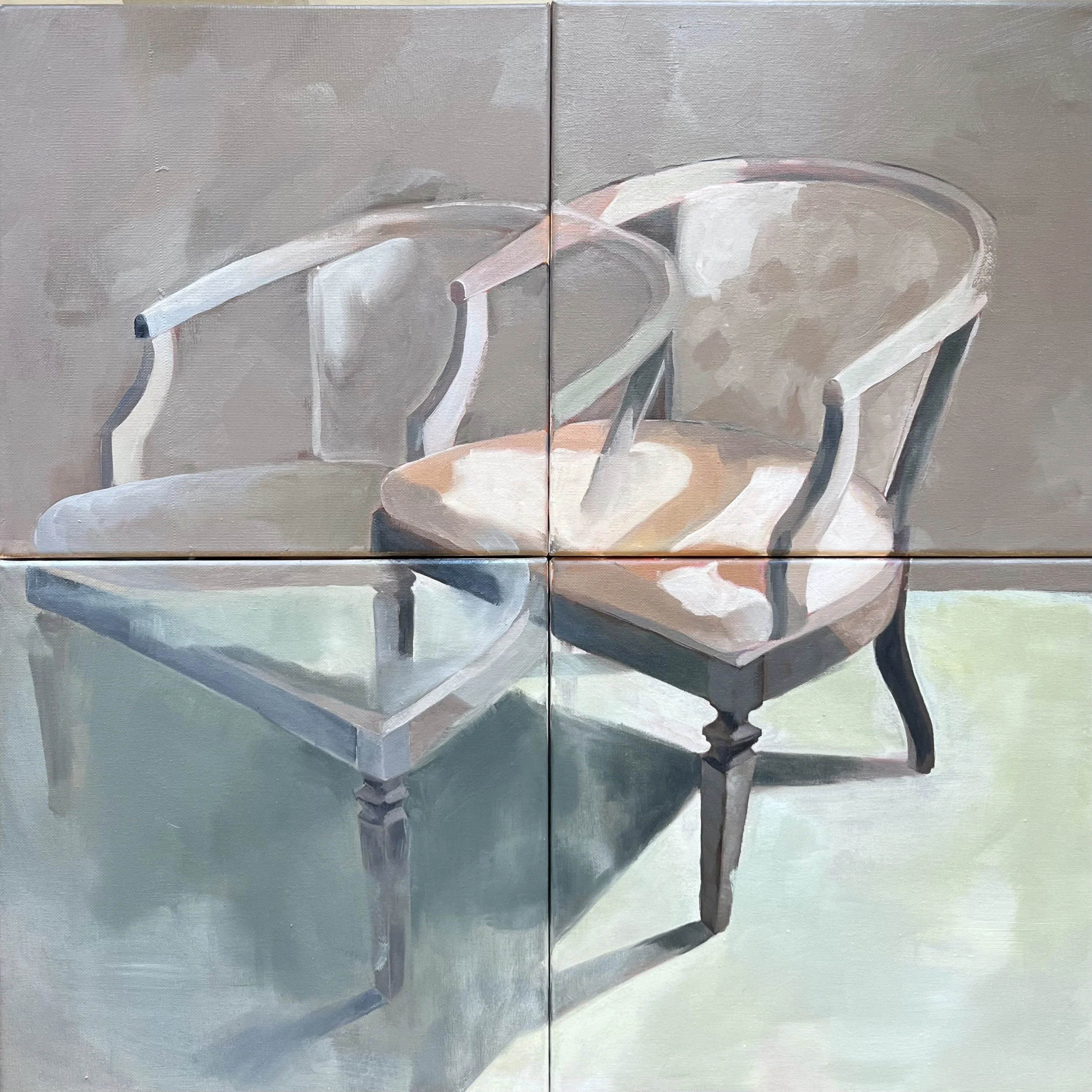 Disrupted, 24 x 24, Oil on Canvases