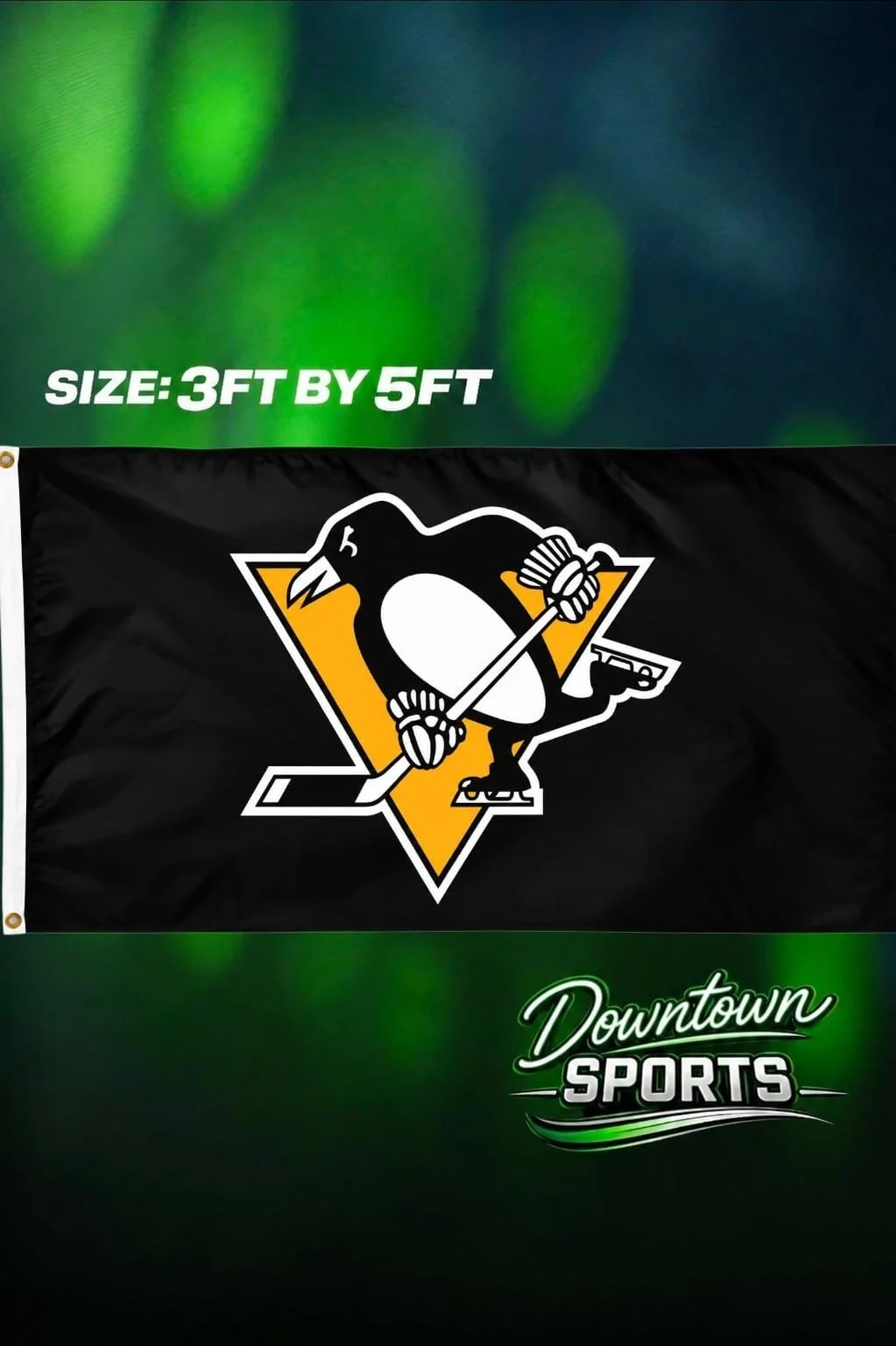 Pittsburgh Penguins NHL Team Flag – Full Size 3ft by 5ft