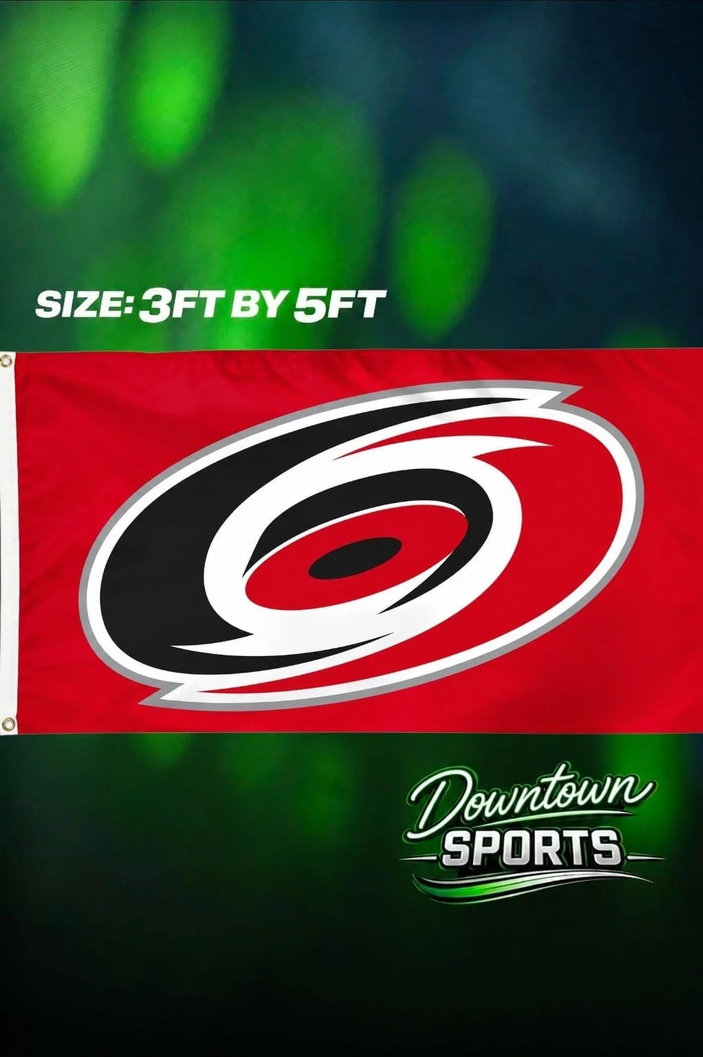 Carolina Hurricanes NHL Team Flag – Full Size 3ft by 5ft