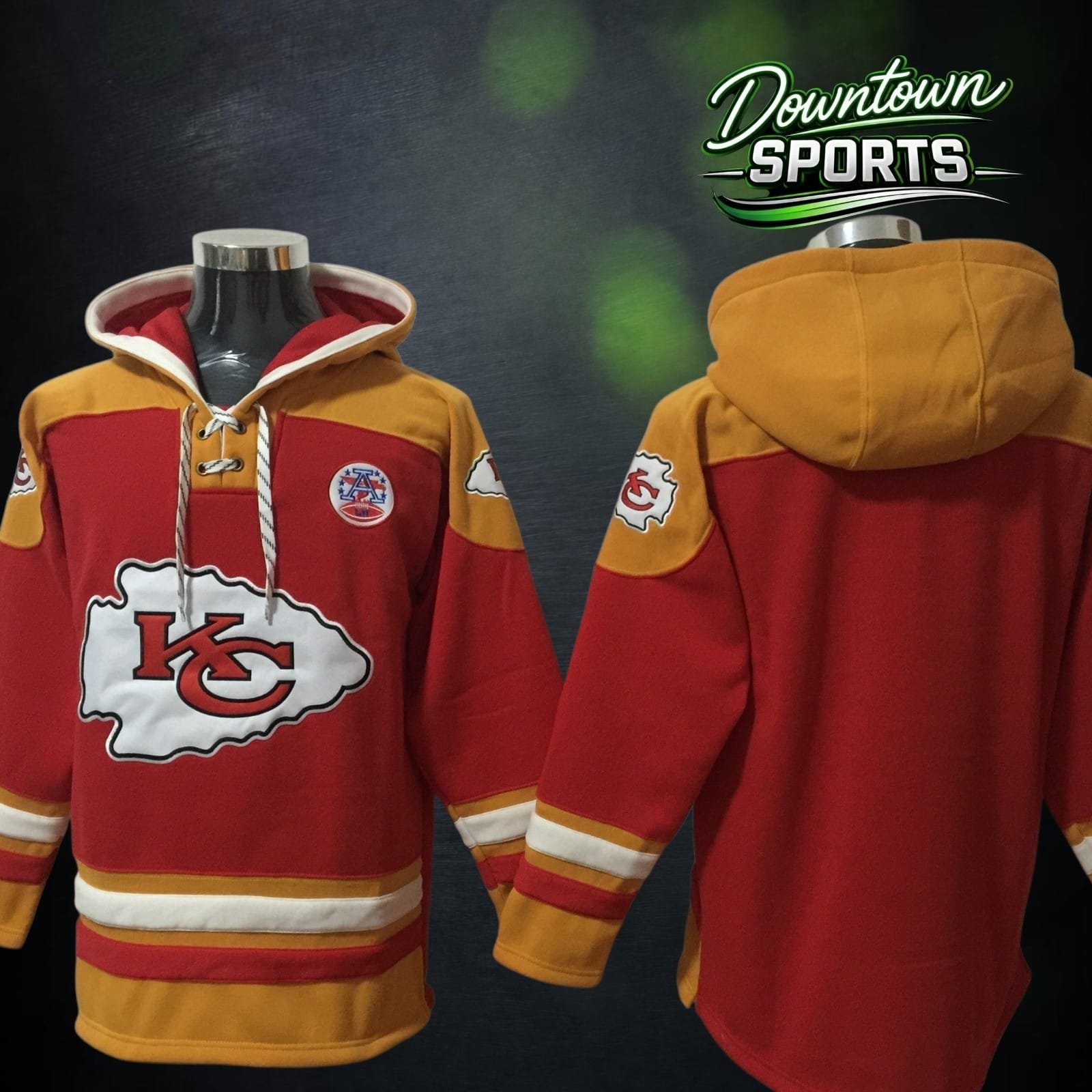 Kansas City Chiefs 47 Brand NFL x NHL Crossover Hockey Hoodie