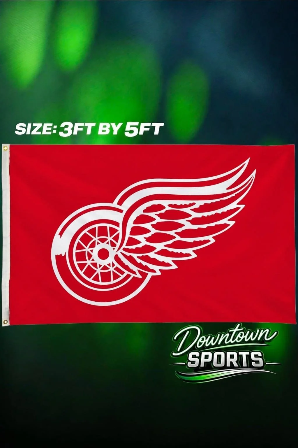 Detroit Red Wings NHL Team Flag – Full Size 3ft by 5ft