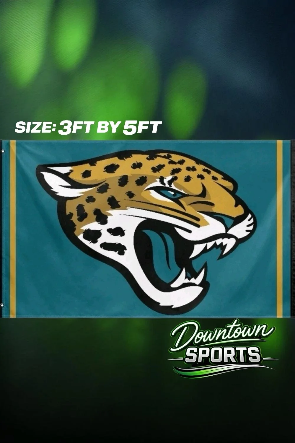 Jacksonville Jaguars, NFL Team Flag – Full Size 3ft by 5ft