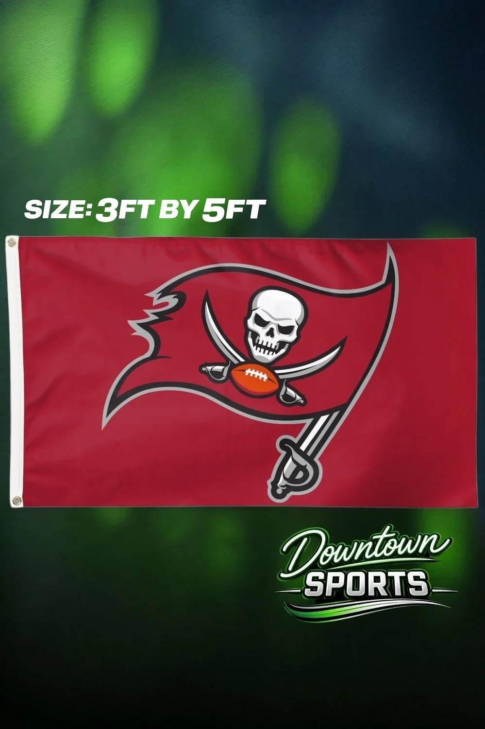 Tampa Bay Buccaneers, NFL Team Flag – Full Size 3ft by 5ft
