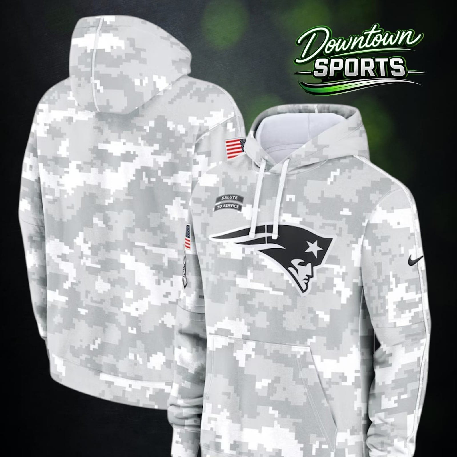 New England Patriots Official NFL Salute to Service Hoodie