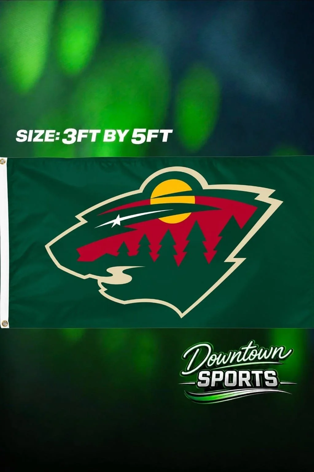 Minnesota Wild NHL Team Flag – Full Size 3ft by 5ft