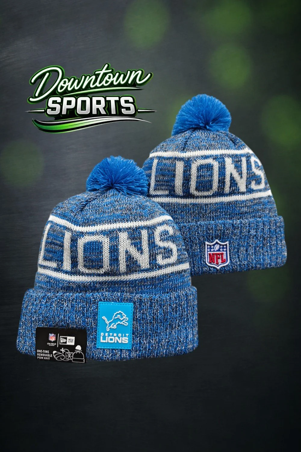 Detroit Lions Alternative NFL officially licensed Beanie – New Era 2024-25