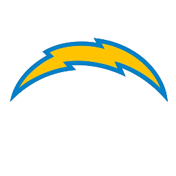 Logo of the Los Angeles Chargers NFL team, featuring a yellow lightning bolt with blue outline.