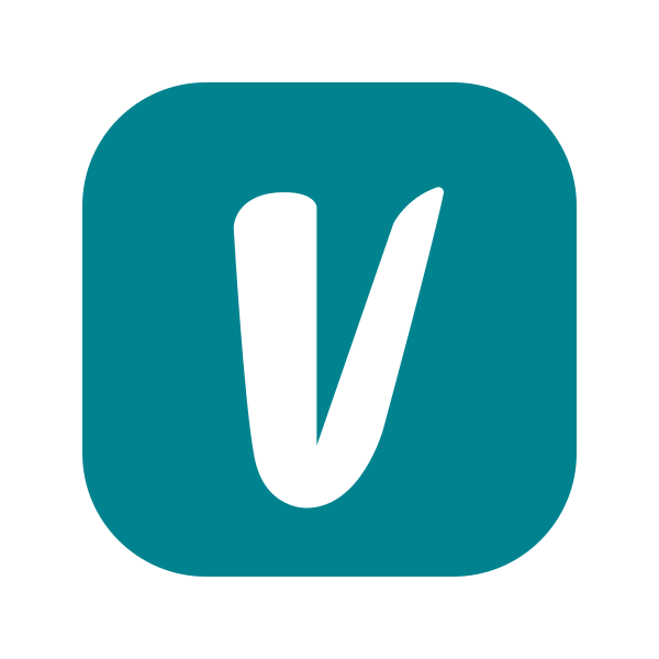 A teal square icon with rounded edges and a white check mark in the center.