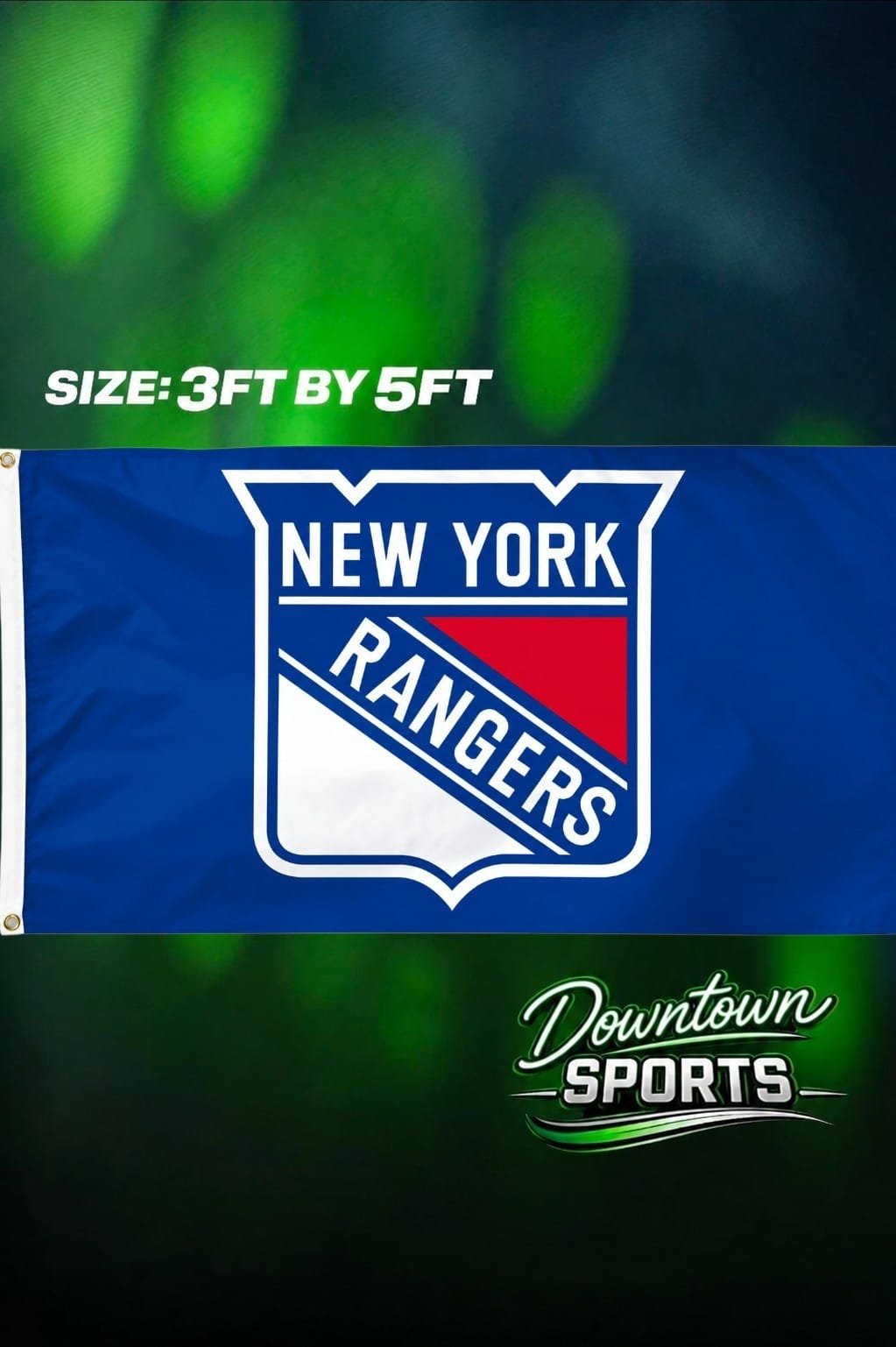 New York Rangers NHL Team Flag – Full Size 3ft by 5ft