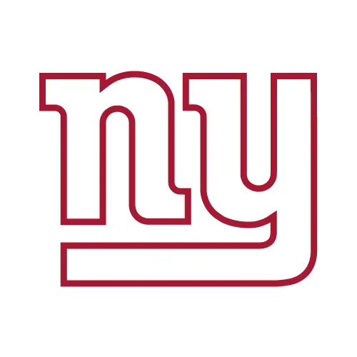 New York Giants logo with white letters on a black background