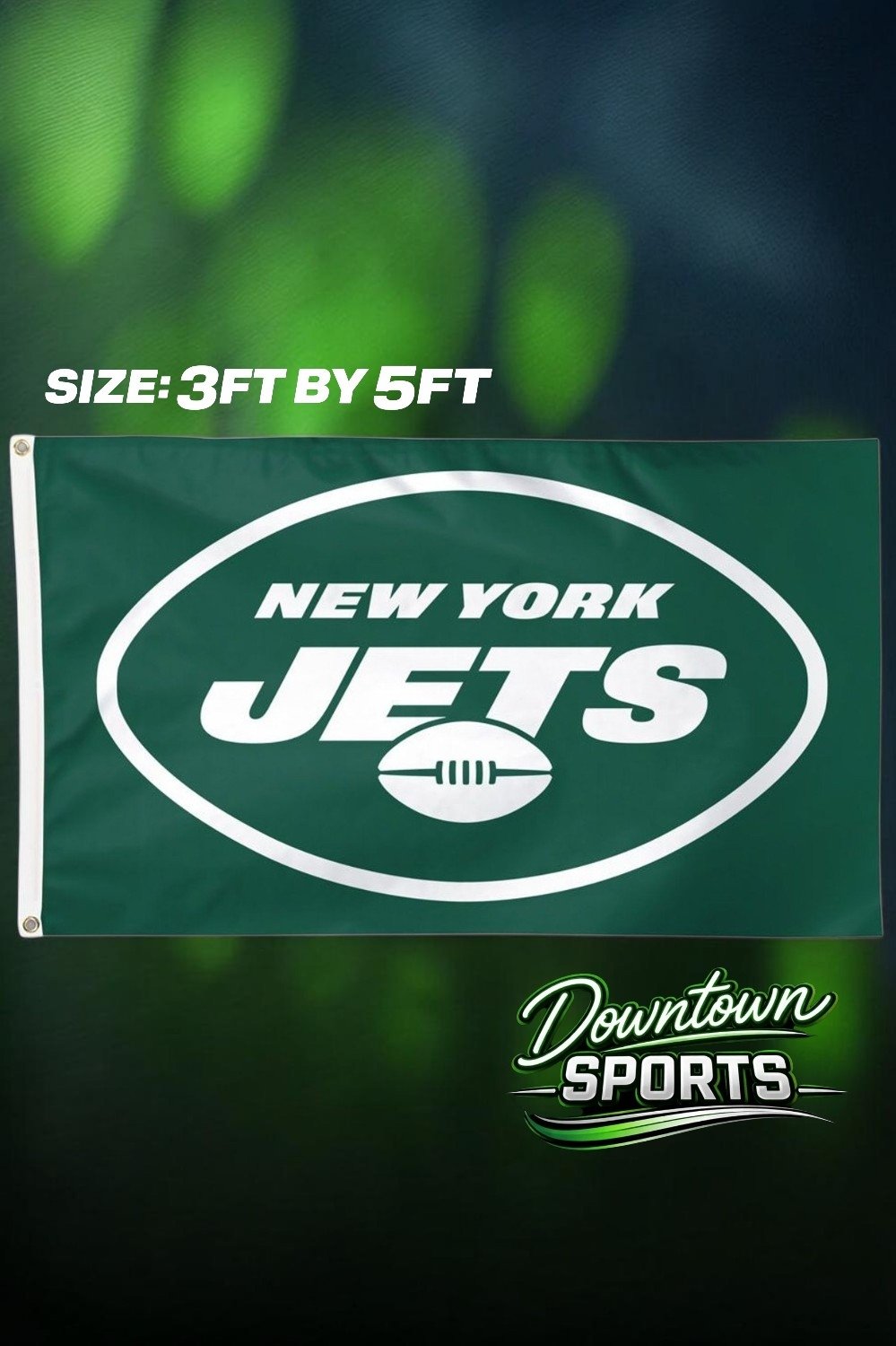 New York Jets, NFL Team Flag – Full Size 3ft by 5ft