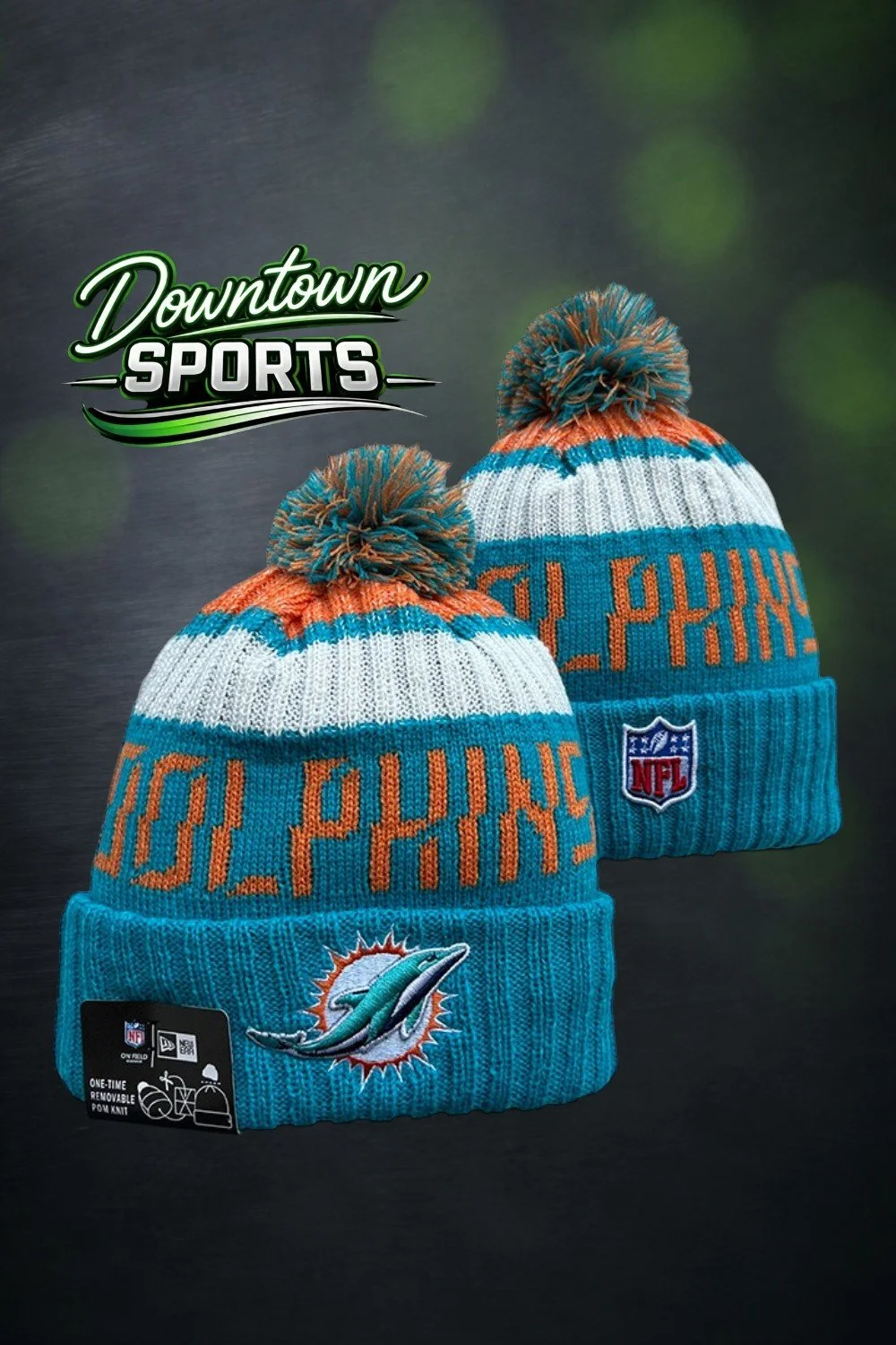 Miami Dolphins Alternative NFL officially licensed Beanie – New Era 2024-25