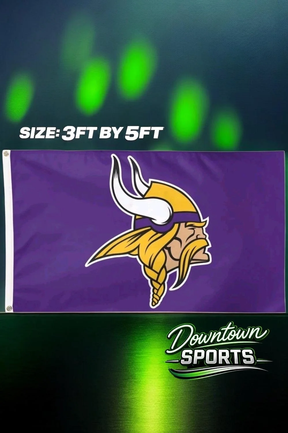 Minnesota Vikings, NFL Team Flag – Full Size 3ft by 5ft