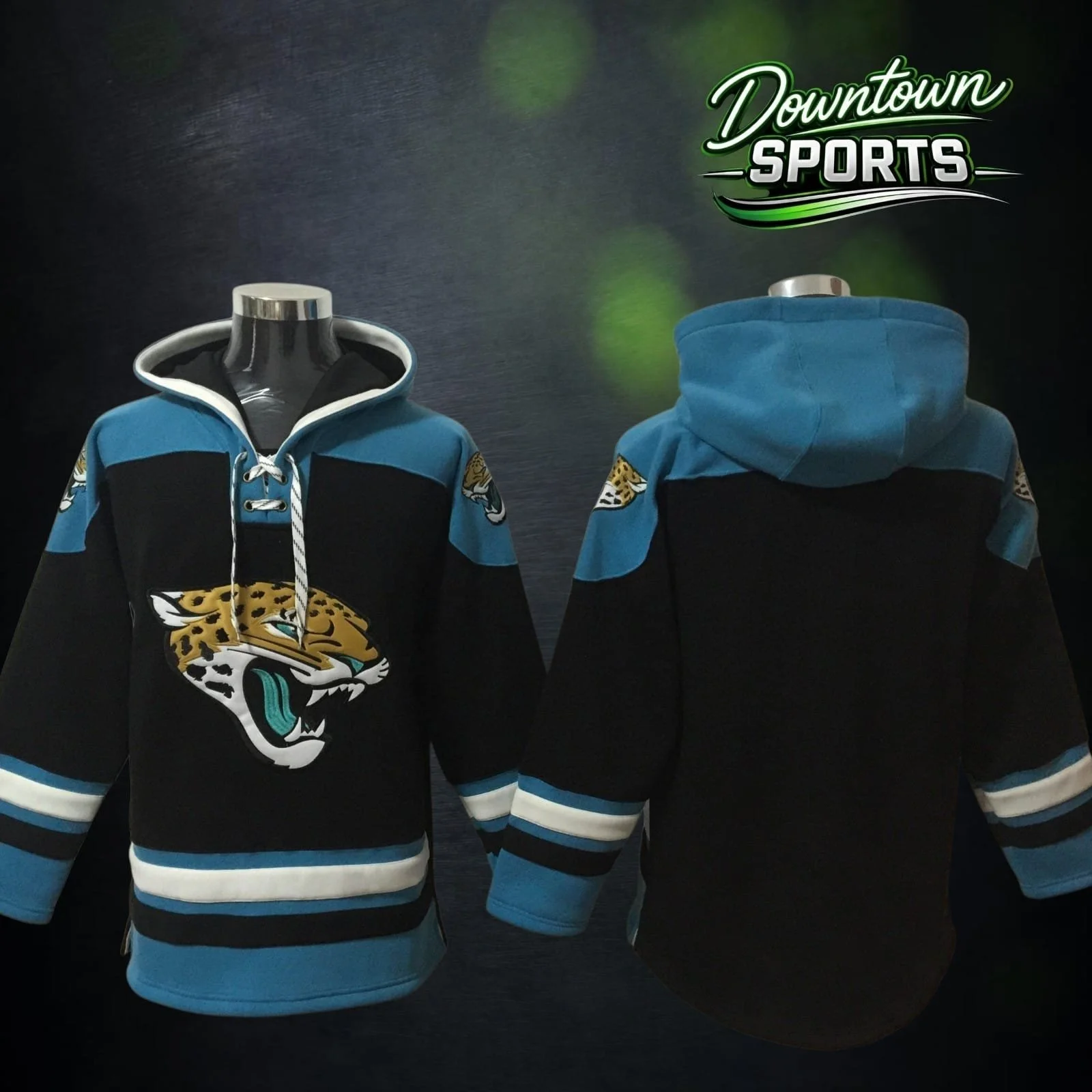 Jacksonville Jaguars 47 Brand NFL x NHL Crossover Hockey Hoodie