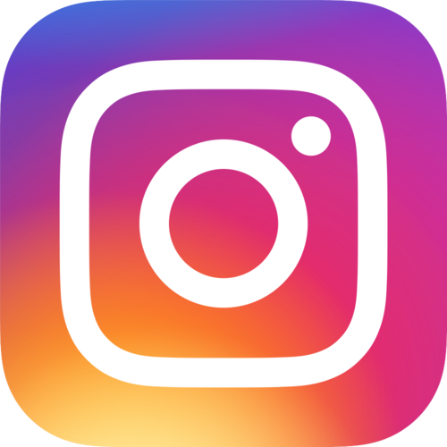 Instagram logo with a colorful gradient background