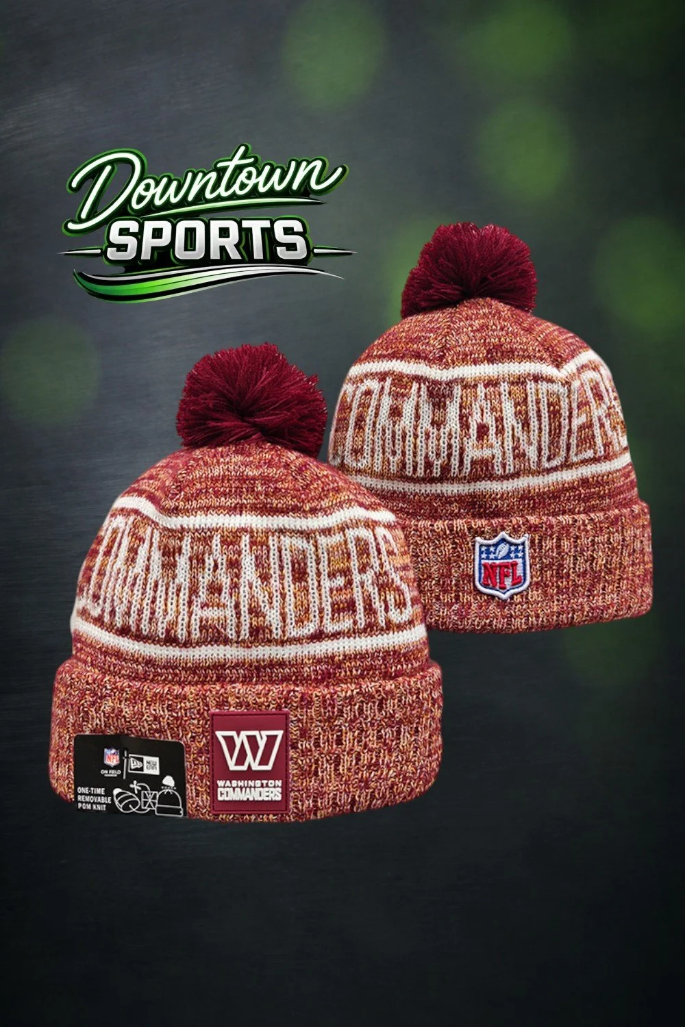 Washington Commanders Alternative NFL officially Licensed Beanie – New Era 2024-25