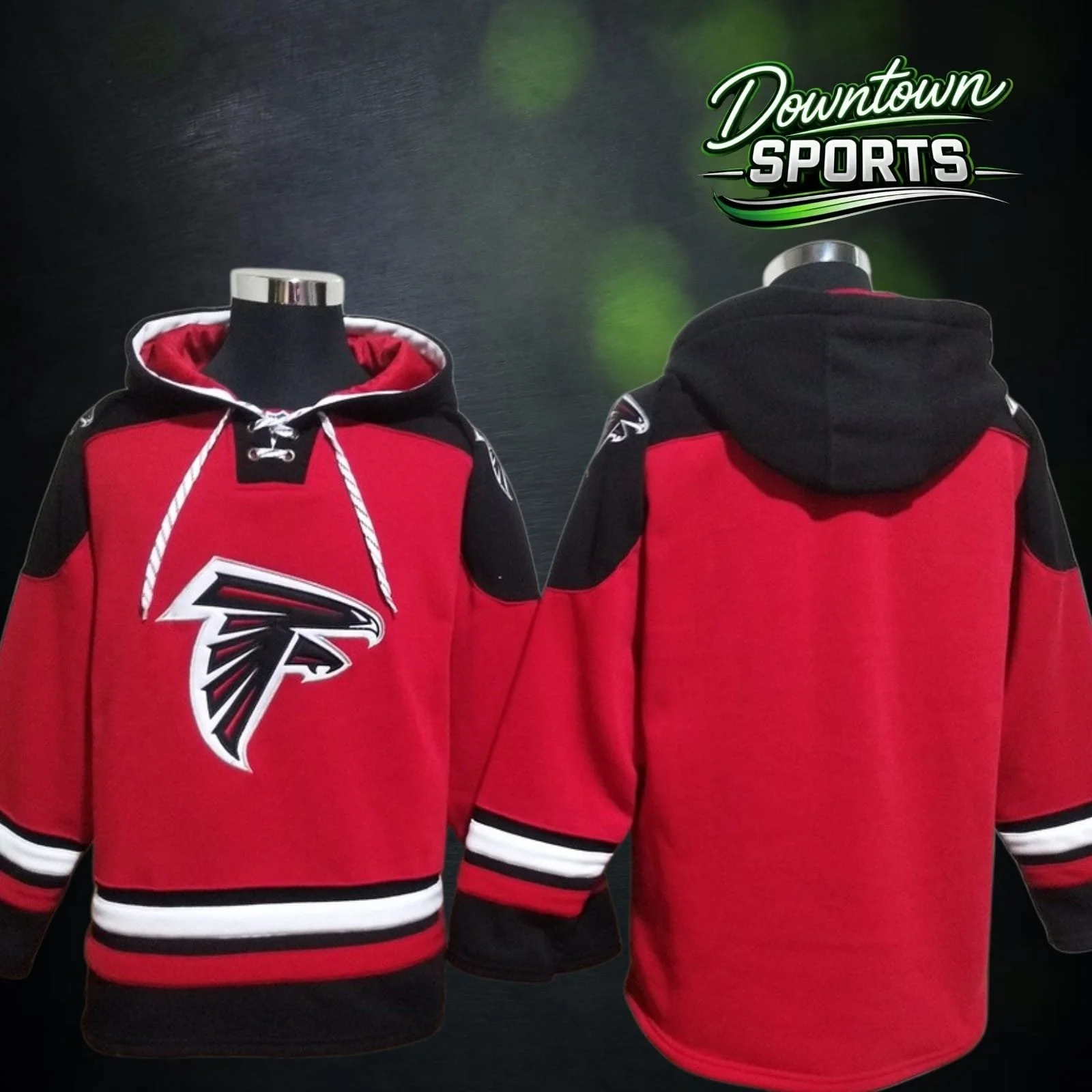 Atlanta Falcons 47 Brand NFL x NHL Crossover Hockey Hoodie