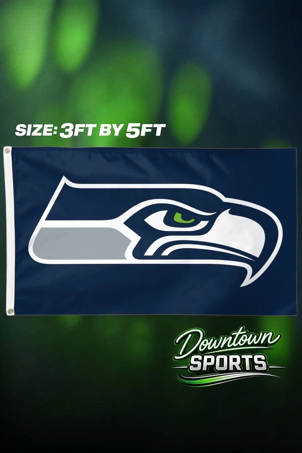 Seattle Seahawks, NFL Team Flag – Full Size 3ft by 5ft