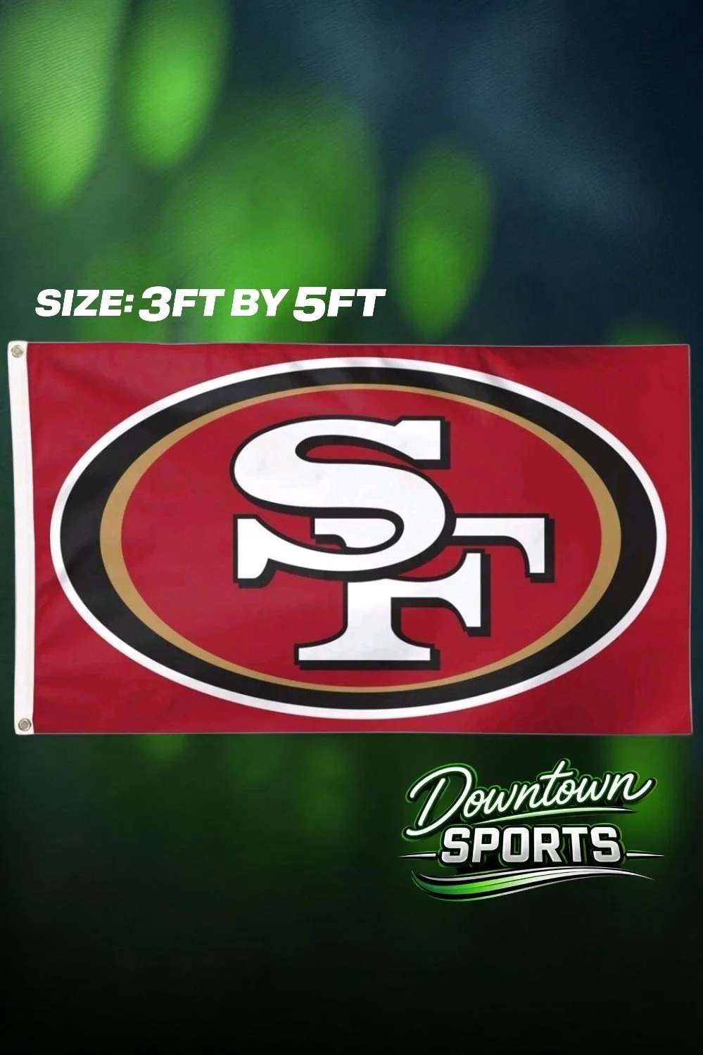 San Francisco 49ers, NFL Team Flag – Full Size 3ft by 5ft