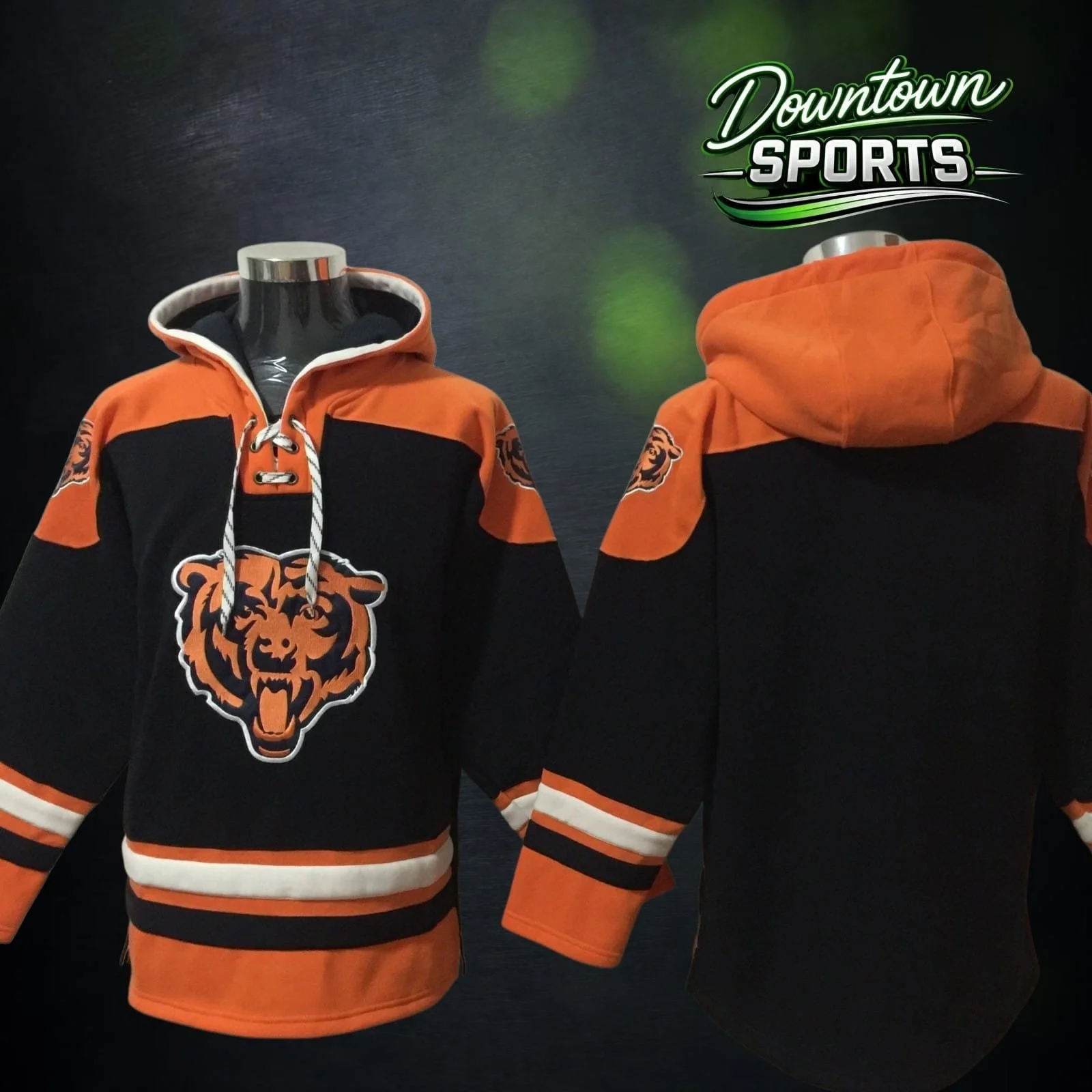 Chicago Bears 47 Brand NFL x NHL Crossover Hockey Hoodie