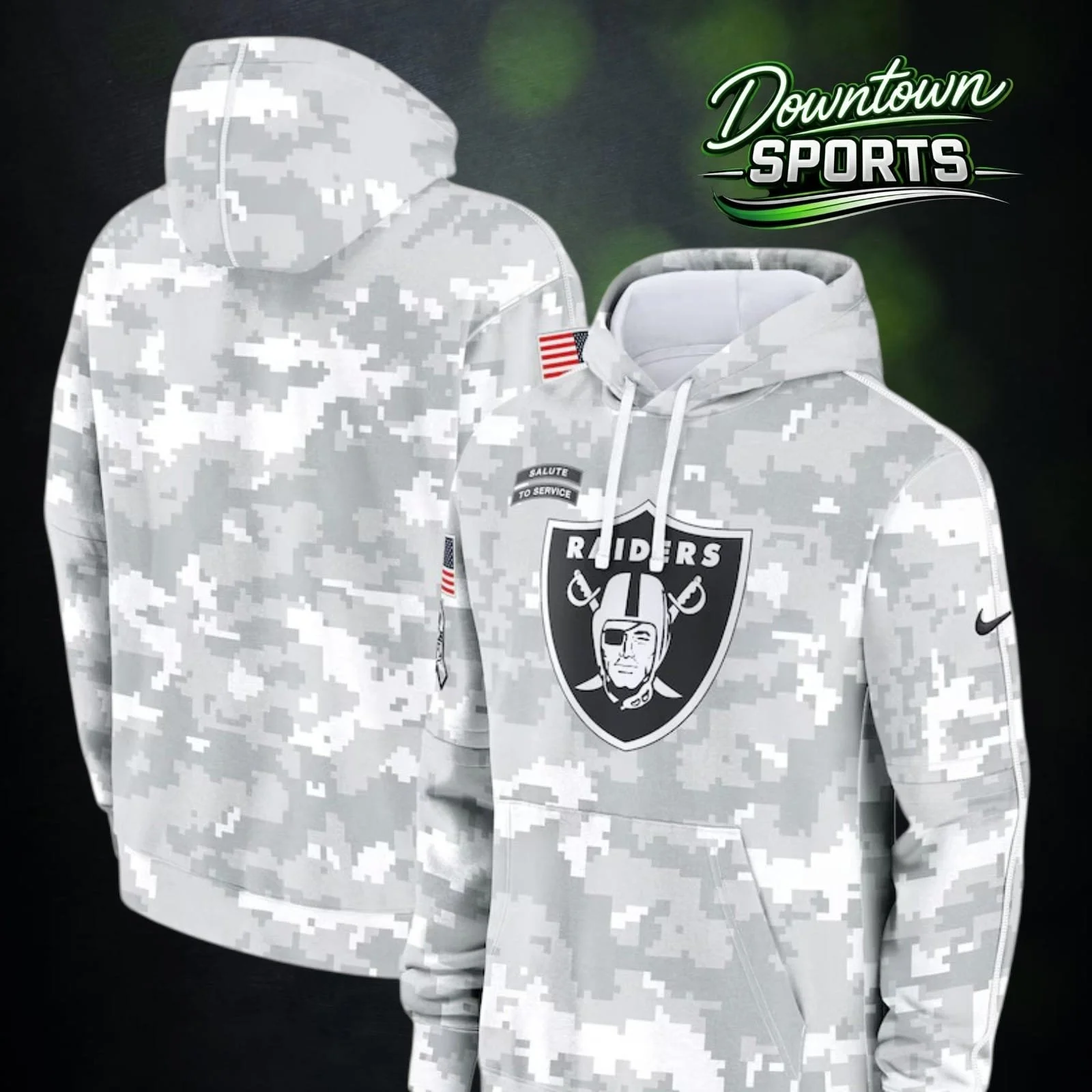 Las Vegas Raiders Official NFL Salute to Service Hoodie