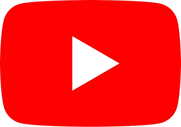 YouTube play button icon with red background and black triangle