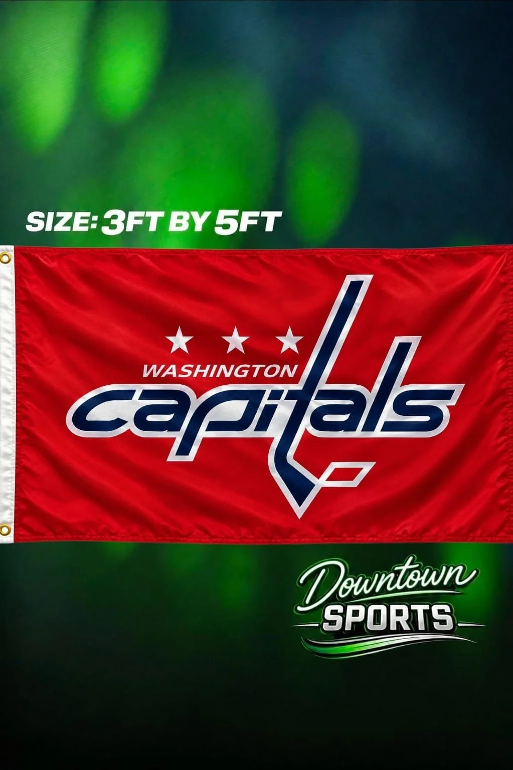 Washington Capitals NHL Team Flag – Full Size 3ft by 5ft