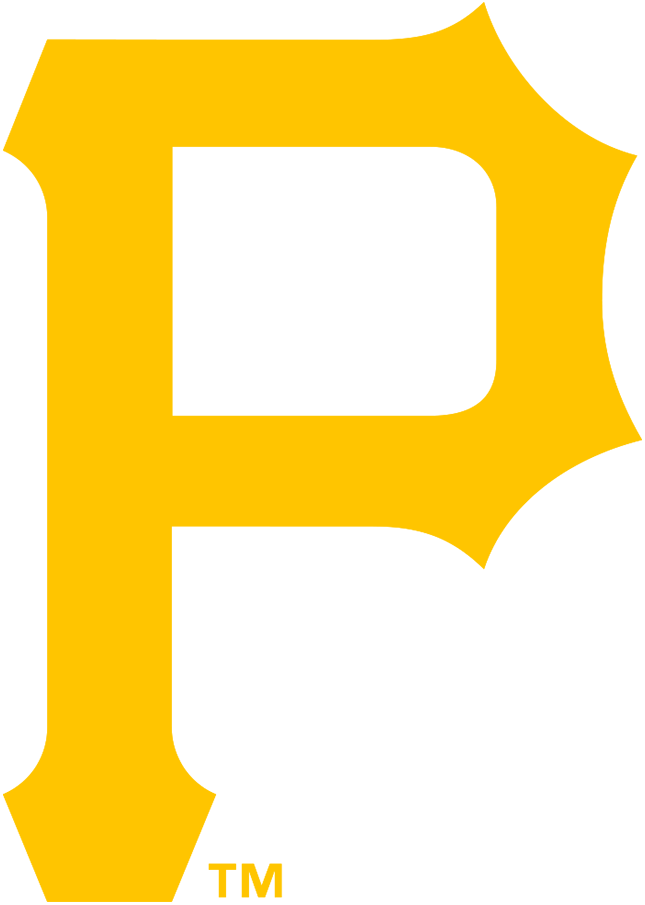 Large yellow uppercase letter 'P' with a stylized jagged edge on the right side and the small trademark symbol 'TM' at the bottom left.