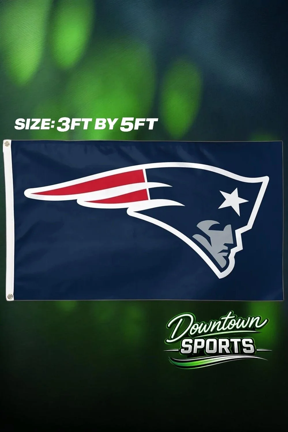 New England Patriots, NFL Team Flag – Full Size 3ft by 5ft