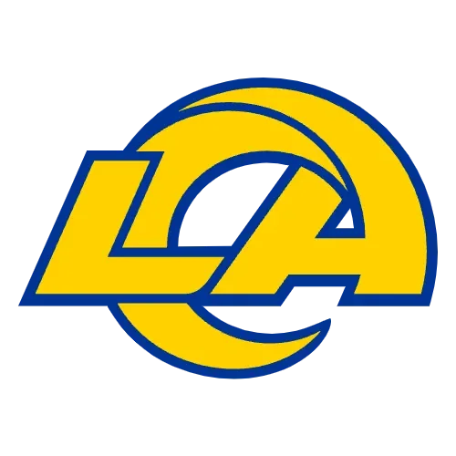 Logo of the Los Angeles Chargers, an NFL football team, featuring a stylized yellow lightning bolt and the initials 'LA' on a blue background.