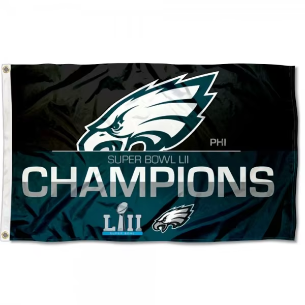 Philadelphia Eagles Superbowl LII, NFL Team Flag – Full Size 3ft by 5ft