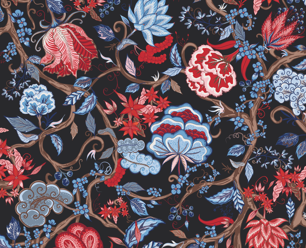 Modern Indian Floral Print