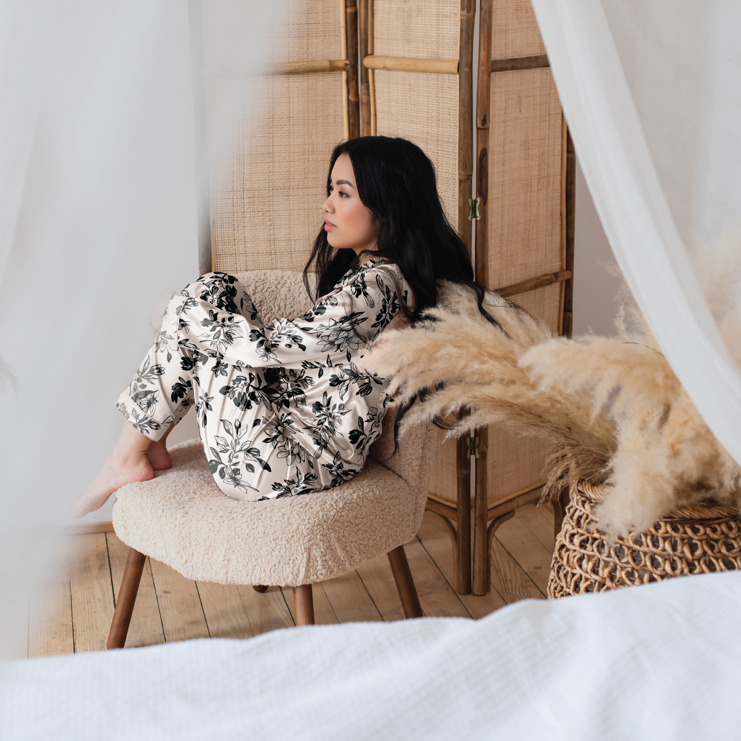 Hand Painted Floral Black & White Pattern.png