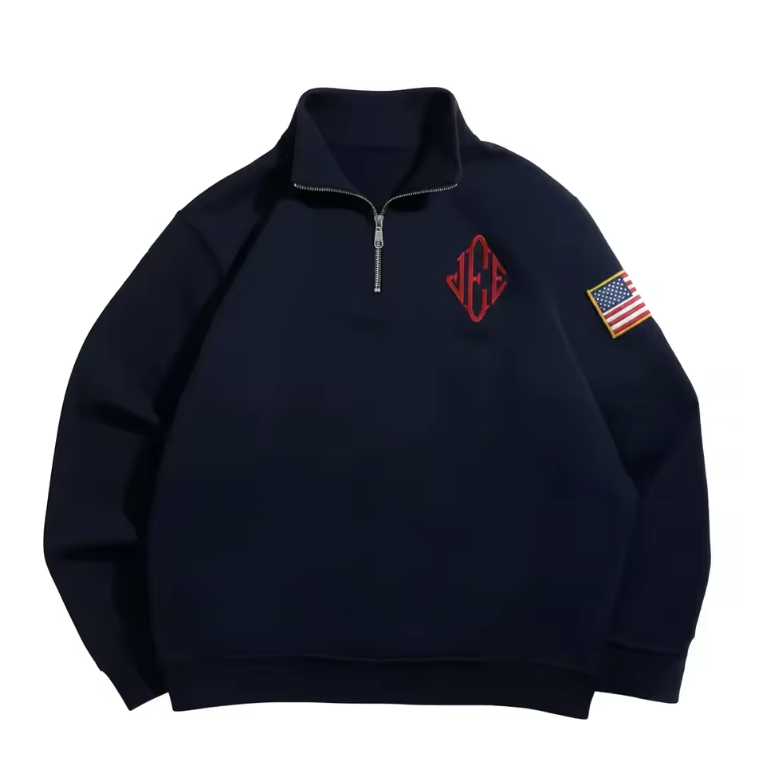Navy Quarter Zip