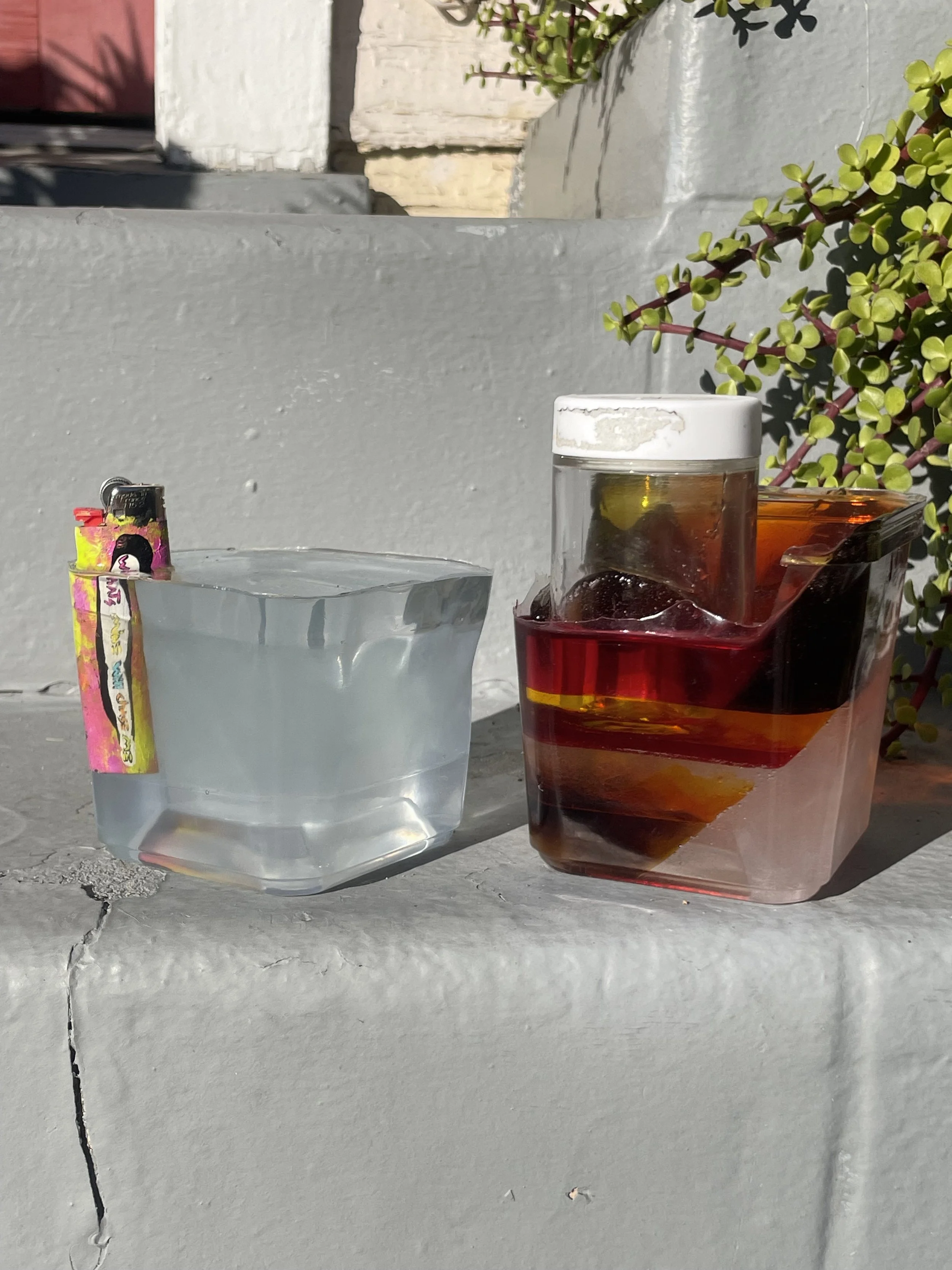 Resin lighter and resin herb jar