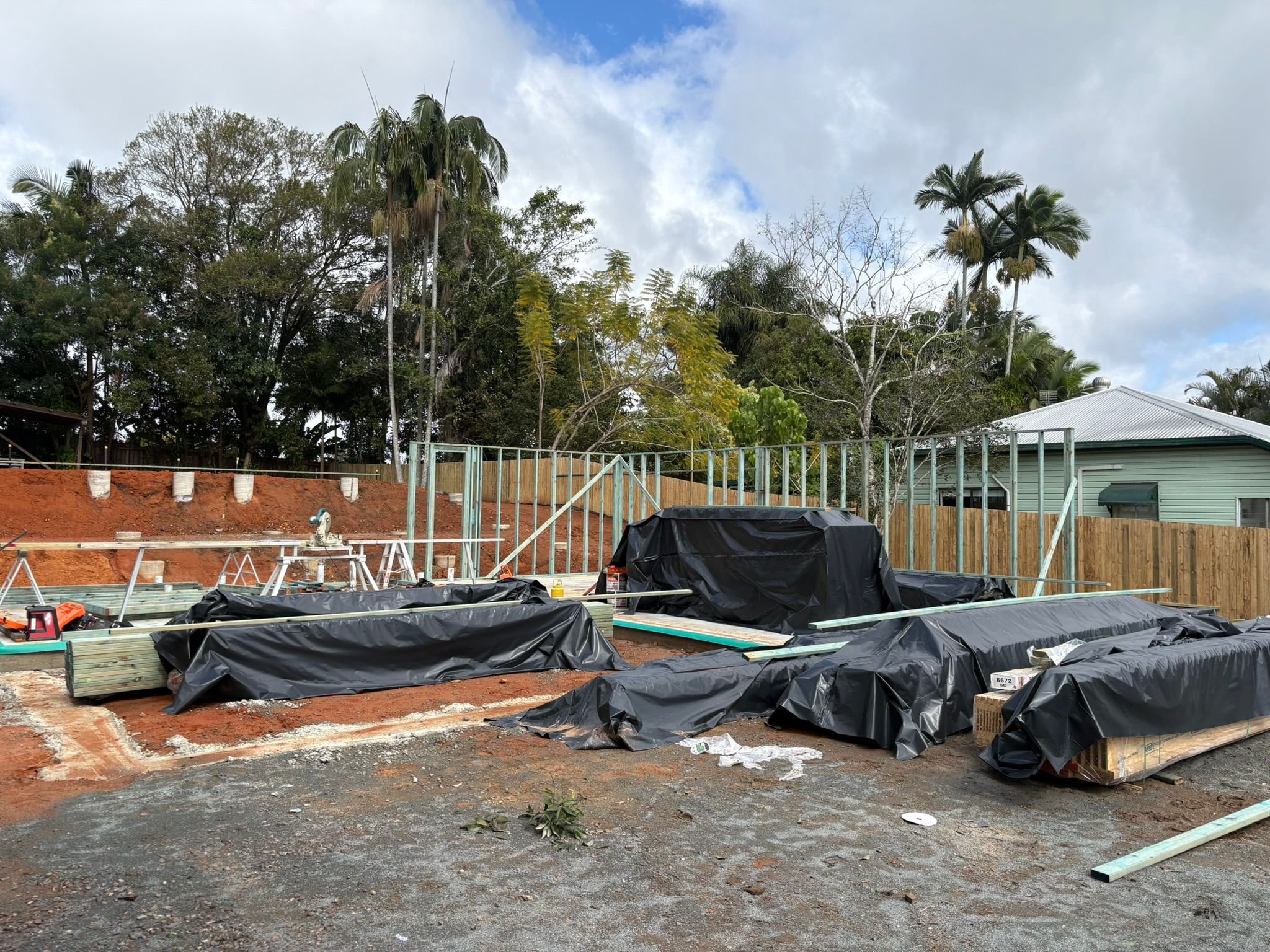 Start of a home build in the Sunshine Coast by Douglas Maud Constructions