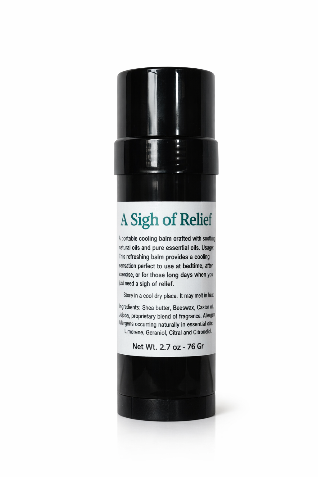 A Sigh of Relief Balm - Net Wt.2.5 oz | 72 g    $28